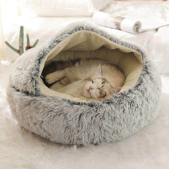 KATZELAND Kuschelig flauschige Katzenhöhle